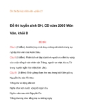 Đề luyện thi môn văn đại học năm 2012-Đề 1