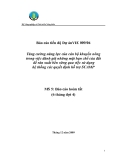 Báo cáo nghiên cứu: Tăng cường năng lực của cán bộ khuyến nông trong việc đánh giá những mặt hạn chế của đất để sản xuất bền vững qua việc sử dụng hệ thống các quyết định hỗ trợ SCAMP - MS5 '