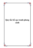 Quy tắc bố cục tranh phong cảnh