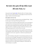 Ba bước đơn giản để đạt điểm tuyệt đối môn Toán, Lý 