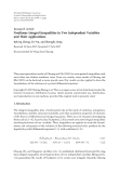 Báo cáo hóa học: "  Research Article Nonlinear Integral Inequalities in Two Independent Variables and Their Applications"