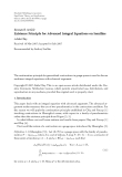 Báo cáo hóa học: " Research Article Existence Principle for Advanced Integral Equations on Semiline"