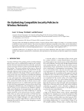 Báo cáo hóa học: "  On Optimizing Compatible Security Policies in Wireless Networks"