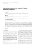 Báo cáo hóa học: "  Multimode Communication Protocols Enabling Reconﬁgurable Radios"