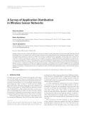 Báo cáo hóa học: " A Survey of Application Distribution in Wireless Sensor Networks"