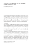 BOUNDARY VALUE PROBLEMS FOR THE 2ND-ORDER SEIBERG-WITTEN EQUATIONS CELSO MELCHIADES DORIA Received 8