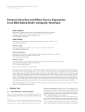 Báo cáo hóa học: " Feature Selection and Blind Source Separation in an EEG-Based Brain-Computer Interface"