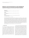 Báo cáo hóa học: " Multiuser Channel Estimation for Ultra-Wideband Systems Using up to the Second-Order Statistics"