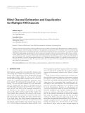 Báo cáo hóa học: "  Blind Channel Estimation and Equalization for Multiple FIR Channels"
