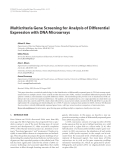 Báo cáo hóa học: "Multicriteria Gene Screening for Analysis of Differential Expression with DNA Microarrays"