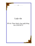 Đề tài: Thực hành công nghệ đóng tàu LISEMCO