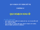 Chương 4: Quy hoạch khu ở