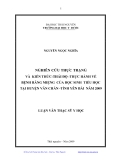 Luận văn: NGHIÊN CỨU THỰC TRẠNG VÀ KIẾN THỨC-THÁI ĐỘ -THỰC HÀNH VỀ BỆNH RĂNG MIỆNG CỦA HỌC SINH TIỂU HỌC TẠI HUYỆN VĂN CHẤN -TỈNH YÊN BÁI NĂM 2009
