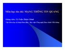 Mạng thông tin quang Chương 2: Các thành phần cơ bản của mạng thông tin quang