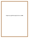 Cách chặn truy cập Web trong ISA Server 2006