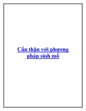 Cẩn thận với phương pháp sinh mổ