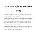 Môi đỏ quyến rũ mùa thu đông