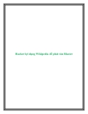 Hacker lợi dụng Wikipedia để phát tán Blaster