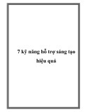 7 kỹ năng hỗ trợ sáng tạo hiệu quả