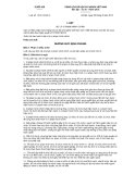 Luật số: 15/2012/QH13