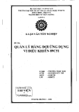 Quản lý hàng đợi ứng dụng vi điều khiển 89C51