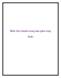 Biến Mac thành trung tâm phát sóng WiFi