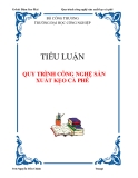 TIỂU LUẬN: QUY TRÌNH CÔNG NGHỆ SẢN XUẤT KẸO CÀ PHÊ
