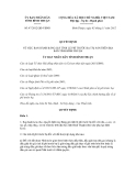 Quyết định số 47/2012/QĐ-UBND 