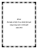 Đề tài Dư luận xã hội về sự chênh lệch giá vàng trong nước và thế giới  năm 2012