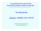 Toán ứng dụng - chương 4: Không gian vecto