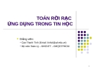 Bài giảng Toán rời rạc ứng dụng trong tin học - Chương 1: Đại cương về đồ thị