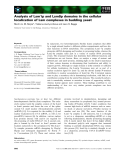 Báo cáo khoa học: Analysis of Lsm1p and Lsm8p domains in the cellular localization of Lsm complexes in budding yeast