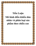 Tiểu Luận Mô hình điều khiển dán nhãn và phân loại sản phẩm theo chiều cao