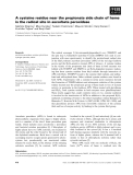 Báo cáo khoa học: A cysteine residue near the propionate side chain of heme is the radical site in ascorbate peroxidase