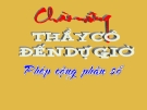 bài giảng toán học lớp 6 phép cộng hai phân số
