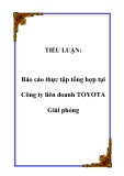 Bài báo cáo thực tập tổng hợp tại Công ty liên doanh TOYOTA Giải phóng