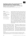 Báo cáo khoa học: Quantitative analysis of the experimental O–J–I–P chlorophyll ﬂuorescence induction kinetics Apparent activation energy and origin of each kinetic step Steve Boisvert, David Joly and Robert Carpentier