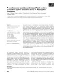 Báo cáo khoa học: A nonribosomal peptide synthetase (Pes1) confers protection against oxidative stress in Aspergillus fumigatus