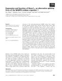 Báo cáo khoa học: Expression and function of Noxo1c, an alternative splicing form of the NADPH oxidase organizer 1