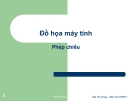 Đồ họa máy tính Phép chiếu