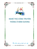 NGHỀ THỦ CÔNG TRUYỀN THỐNG Ở BÌNH DƯƠNG