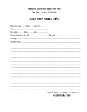 GIẤY BIÊN NHẬN TIỀN