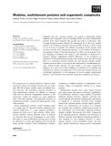 Báo cáo khoa học: Modules, multidomain proteins and organismic complexity