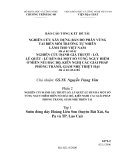 NGHIÊN CỨU ĐÁNH GIÁ TRƯỢT - LỞ, LŨ QUÉT - LŨ BÙN ĐÁ MỘT SỐ VÙNG NGUY HIỂM Ở MIỀN NÚI BẮC BỘ, KIẾN NGHỊ CÁC GIẢI PHÁP PHÒNG TRÁNH, GIẢM NHẸ THIỆT HẠI