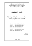 Tài liệu kỹ thuật: Xây dựng một số phần mềm chuyên dụng sử dụng trong thiết kế tính toán ôtô