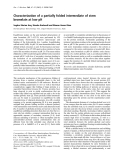 Báo cáo Y học:  Characterization of a partially folded intermediate of stem bromelain at low pH