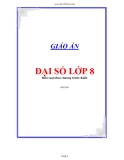 GIÁO ÁN ĐẠI SỐ LỚP 8