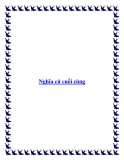 Nghĩa cử cuối cùng