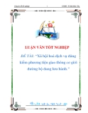 luận văn:Xã hội hoá dịch vụ đăng kiểm phương tiện giao thông cơ giới đường bộ đang lưu hành