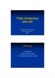 Triệu chứng học siêu âm - ĐH Y Dược Cần Thơ